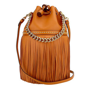 J&M Davidson Shoulder Bag Fringe Carnival Orange